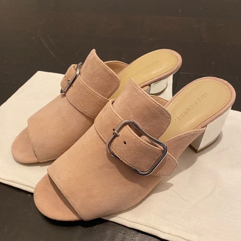 Mark Fisher light pink mules